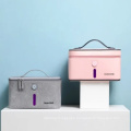 High Quality Women Makeup Bag Small Travel Cosmetic Bag with UVC Germicidal Lamp